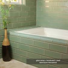 Glass backsplash tile 6pcs interlocking glass tile for kitchen bath beach style. Island Stone Westside Tile And Stone