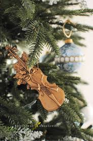 Vintage Christmas Musical Instrument Ornaments A Gold Violin Ornament Violin Christmas Christmas Christmas Musical