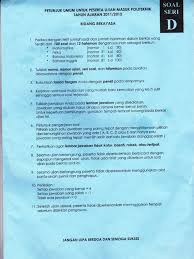 Soal umpn rekayasa polinema 2015. Soal Umpn Tata Niaga Polinema Sedang