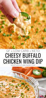Cheesy Buffalo Chicken Wing Dip Easy Gluten Free Low Carb Keto Recipe In 2021 Buffalo Chicken Wing Dip Chicken Wing Dip Trending Recipes
