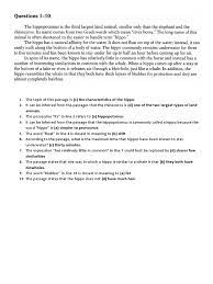 (d) million years ago 60. Reading Toefl Pdf Hippopotamus Schizophrenia