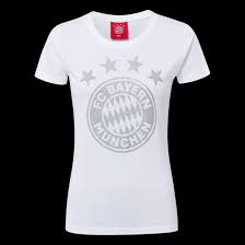 Women S T Shirt Glitter Logo White Official Fc Bayern Munich Store