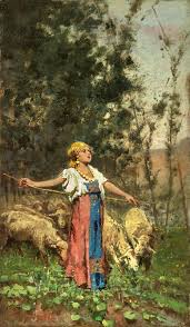 Già dal 1868 si trasferi' a napoli per studiare sotto la guida di domenico morelli e di filippo palizzi. Francesco Paolo Michetti Pastorella Olio Su Tela Asta N 189 Ii Dipinti E Sculture Del Xix E Xx Secolo Casa D Aste Farsettiarte