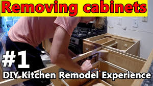 Installing kitchen cabinets should be easy. Removing Kitchen Cabinets Diy Kitchen Remodel Experience 1 Youtube