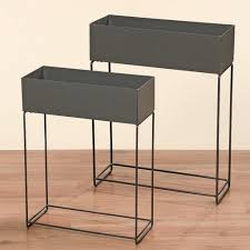 2 Blumenkasten Pflanzkasten Pflanzkasten Blumenkasten Hochbeet Balkonkasten Grau Blumenkasten Metall Pflanzkasten Pflanzenkasten