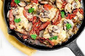 Leave the dried tomatoes at the room temperature to cool for about twenty to thirty minutes. Sun Dried Tomato And Mushroom Chicken Thigh Skillet Sprinkles Sea Salt