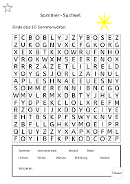 Suchsel berufe einfach worter suchsel berufe / bauarbeiter, friseur, arzt, anwalt, sportler. Suchsel Sommerworter 3 Schwierigkeitsniveaus Unterrichtsmaterial In Den Fachern Deutsch Fachubergreifendes Sommer Worte Suchsel Wort
