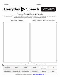Easyteacherworksheets.com is a super helpful free resource website for teachers, parents, tutors, students, and homeschoolers. Speech Therapy Worksheet Creator Everyday Speech