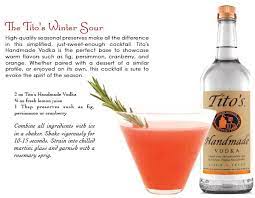 What's good to mix with tito's vodka. Winter Sour In The Mix Magazine Vodka Holiday Drinks Easy Mojito Recipe Winter Cocktails Recipes