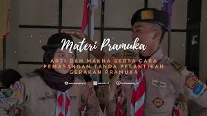 Program kerja gerakan pramuka smp negeri 6 langsa periode 2014/2015 bab i pendahuluan pendidikan untuk membentuk kepribadian peserta didik seperti yang dimaksud dalam tujuan gerakan pramuka tidak dapat dilaksanakan dalam waktu yang singkat secara sekaligus, melainkan harus dilakukan setingkat demi setingkat dalam waktu yang cukup panjang. Arti Dan Makna Serta Cara Pemasangan Tanda Pelantikan Gerakan Pramuka