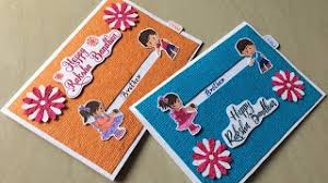 How to make rakhi greeting card. Rakshabandhancard Rakhi Card Raksha Bandhan Card Making Handmade Greeting Card For Rakhi