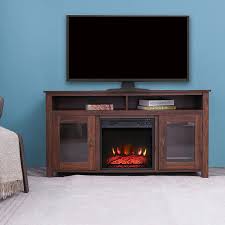 Decorative arches adorn the top and surround of this unit. Amazon Com Lokatse Home Electric Fireplace Stand Console For Tv S Up To 60 Living Room Storage Entertainment Center Espresso Furniture Decor
