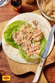 Wraps Mit Scharfer Thunfischcreme Rezept Thunfisch Creme Kalorienarmes Abendessen Rezepte
