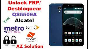 The whole operation is managed online, and you do not need any technical knowledge, the unlocking … Unlock Frp Alcatel Axia Qs5509a New Methode For Gsm