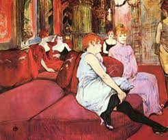 Read about places like lili prune, johanna p, volute coiffure. In The Salon At The Rue Des Moulins Henri De Toulouse Lautrec Sartle Rogue Art History