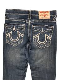 Affliction × Ed Hardy × True Religion True Religion 'Ricky' Big Stitch  Embroidered Denim Pants