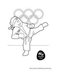 Keep your kids busy doing something fun and creative by printing out free coloring pages. Judo Summer Olympics 2016 Coloring Pages Surfnetkids