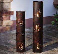 Windlicht Saule Flammen 2er Set Im Rostdeko Online Shop Bei Frank Flechtwaren Flechtwaren Edelrost Deko Online Shop