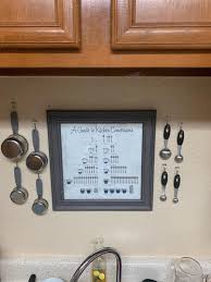 kitchen conversion chart plaque kirklands