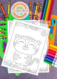 Kids are not exactly the same on the outside, but on the inside kids are a lot alike. Download These Adorable Free Baby Tiger Coloring Pages