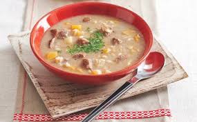 Graupensuppe Klassisches Rezept Mit Rindfleisch Rezept Graupensuppe Rezepte Rindfleisch