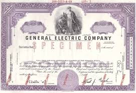 Computershare is the transfer agent. General Electric Company Specimen Stock Certificate