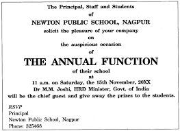 The main characteristics of an informal invitation are: Invitation And Replies Class 12 Format Examples Cbse Tuts