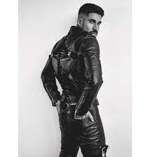 Leatherseeker Fabian Domenech Leather Jacket Leather Jacket Men Black And White Man
