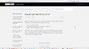 The lg smart tv version of each app functions much like your mobile version, just blown up to fit the television. How To Install Hbo Go On Lg Tv Youtube