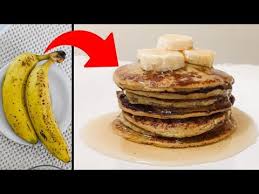 Aprende Como Hacer Pancakes Sin Harina Aptos Para Celiacos Con Esta Receta Vas A Hacer Unos Ricos Pa En 2020 Panqueques De Banana Recetas Faciles De Comida Sin Gluten