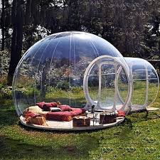 Bulle Gonflable De Luxe Pour Exterieur Avec Tunnel Simple Flirfh Camping En Tente Gonflable Exterieur