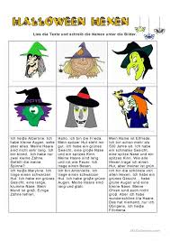 Halloween Hexen Personenbeschreibung Personenbeschreibung Halloween Arbeitsblatter Personenbeschreibung Grundschule
