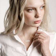 Personalised Silver Bar Necklace