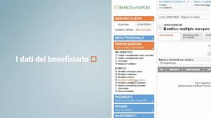 Contatta ☎ banco di napoli grottaminarda, via valle 99 con ⌚ orari, indicazioni stradali, dati di contatto. Bonifico Europeo Multiplo Per Piccole Imprese Banca Diretta Intesa Sanpaolo Video Dailymotion