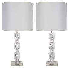 Offers) table lamp, petronius crystal table lamps, decorative bedside nightstand desk lamp shade for bedroom, living room, dining room, kitchen 4.6 out of 5 stars 219 $25.99$25.99 get it as soon as fri, may 3 free shipping by amazon safavieh lighting collection nola stacked crystal. Pair Of Stacked Crystal Block Lamps By Orrefors From A Unique Collection Of Antique And Modern Table Lamps At Ht Lamp Vintage Table Lamp Table Lamps For Sale