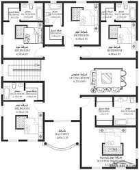 خرائط الفيلا 6 غرف نوم أبعاد المسكن 15 45م عرضx18 95م عمق سكن Ha 04 Arab Arch House Floor Design Single Storey House Plans Bedroom House Plans
