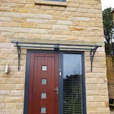 Glass Porch Canopy Ornate Style