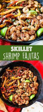 Skillet Shrimp Fajitas Easy Dinner Recipe Recipe Fajita Recipe Shrimp Recipes Healthy Shrimp Recipes For Dinner