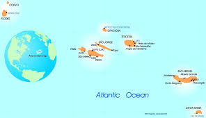 Map Azores Azores Portugal Map Map