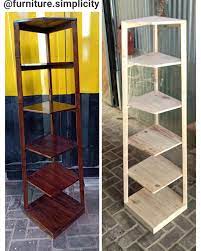 Dalam video ini dapat dilihat cara membuat rak kayu display serbaguna dari kayu bekas palet. Rak Sudut Ukuran 40x40x150cm Simplicity Furniture Facebook