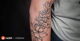 Peony Flower Tattoo Done By Me Jennifer Jackal At International Ink In Stevens Point Wisconsin Tattoos Flower Tattoo Tattoos Prison Tattoos