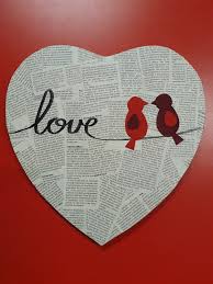 Love Canvas Vogeltjes Canvas Hart