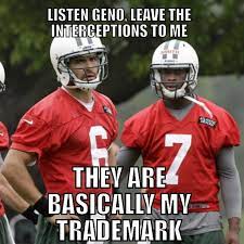 Marksanchez Genosmith Ny Nyc Newyork Jets Tombrady Boston Patriots Dolphins Bills Giants Interceptions Rexr Nfl Memes Sports Memes Football Funny