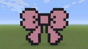 Minecraft Pixel Art - Pink Bow Tie - YouTube