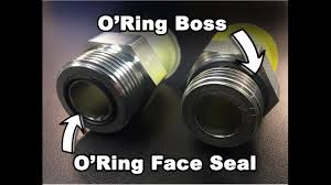 the different between oring boss and oring face sealing sae fittings