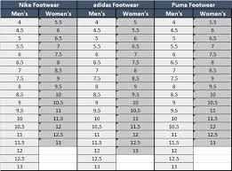 22 interpretive shoes measures chart