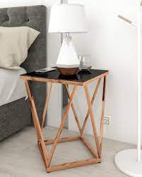 Crafted from select hardwoods poplar solids and paint grade veneer. 10 Best Rose Gold Nightstand For Glamorous And Beautiful Bedroom In 2021 Roomdsign Com