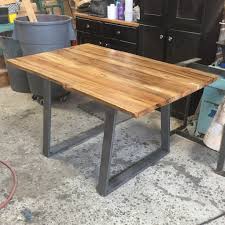 Live edge walnut table with metal legs. Stunning Live Edge Tables With Metal Legs
