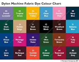 Dylon Washing Machine Dye Colour Chart Dying To Add