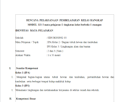 Iv ( empat ) / 1 (satu) alokasi waktu: Download Rpp Kelas Rangkap Contoh Rpp Kurikulum 2013 Sd Smp Sma